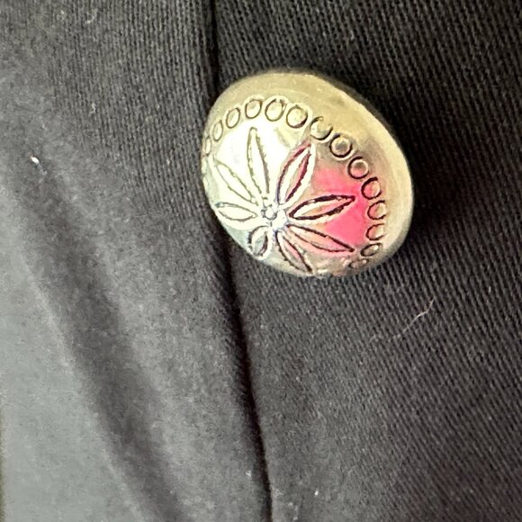 Vintage Scott Taylor Military Vest Rayon & Wool 21 Silver Buttons USA Sz Medium - Picture 6 of 14